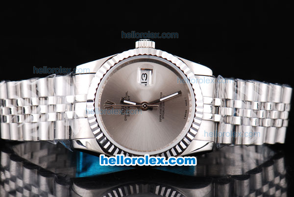 Rolex Datejust Oyster Perpetual with Grey Dial - Click Image to Close